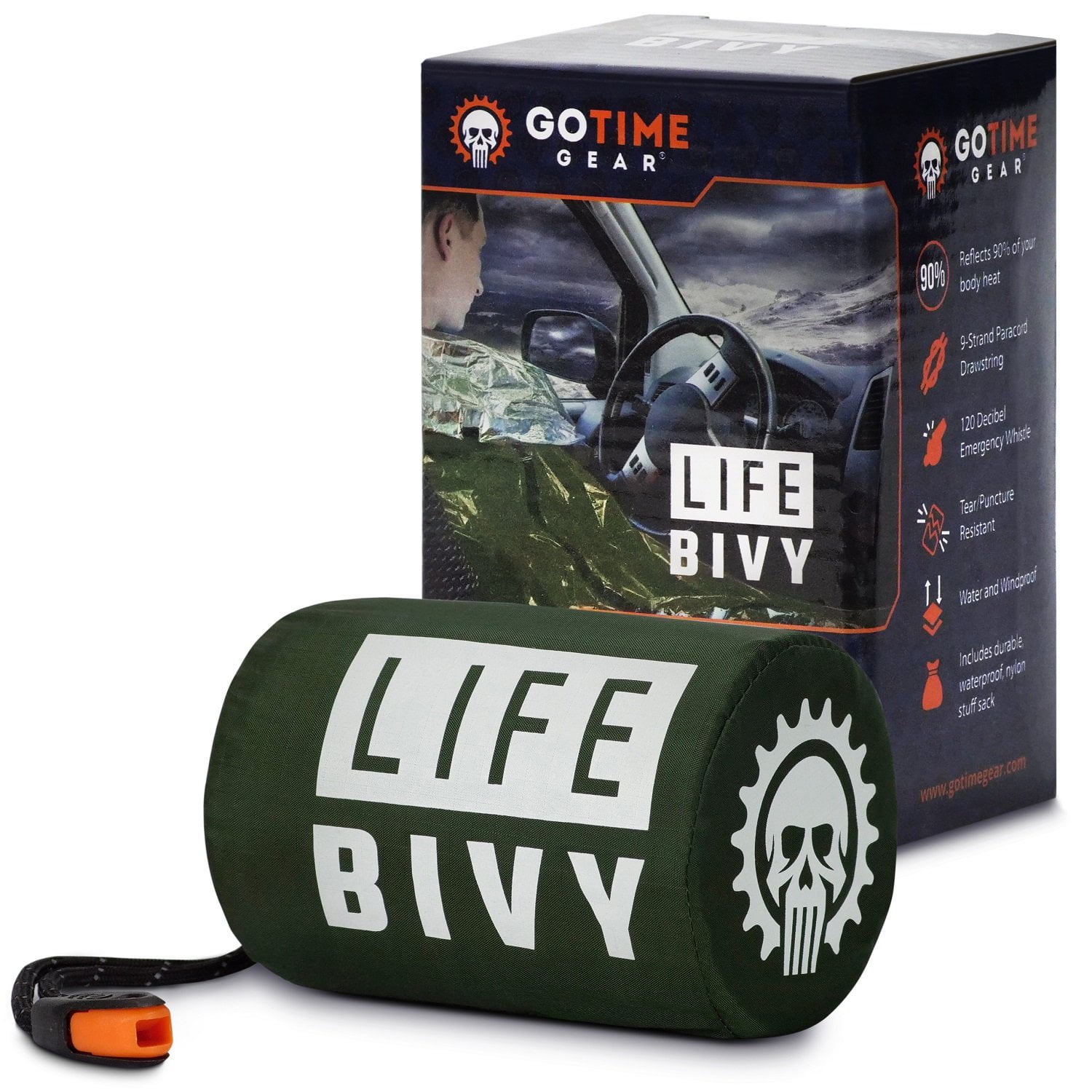 Life Bivy Emergency Sleeping Bag Thermal Bivvy Use as Emergency Bivy Bag, Survival Sleeping