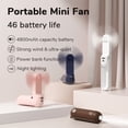 thumbnail image 2 of JISULIFE USB Mini Ventilador de mano portátil Viento fuerte Ventiladores eléctricos recargables Ventiladores manuales de enfriamiento de bolsillo ultra silenciosos con linterna para estudiantes Oficin qym unisex, 2 of 2