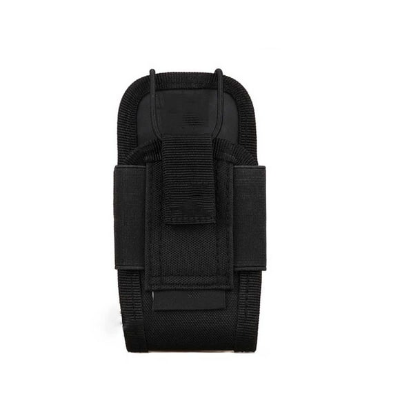 Interphone Storage Pouch Small Attached Outdoor Camouflage Crossbody Sport Pocket Bag Camouflage Belt Mini Accessory Pack Travelling Supplies Black