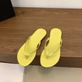 thumbnail image 2 of Shadoumai Flip Flops for Women Rubber Non- Cushion Foam Thong Sandals - Beach Bathroom Shower Indoor Outdoor Shoes, 2 of 7