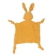 thumbnail image 3 of Manta de seguridad de conejito de peluche para bebé, hilo de doble capa, juguete tranquilizador de alta absorción, manta de seguridad suave, amarillo, 3 of 5