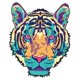 thumbnail image 1 of Rompecabezas de juguete 3D Tigre de madera XianweiShao DIY, 1 of 1