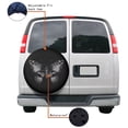 thumbnail image 4 of KAKALAD Skull Butterfly 2 Spare Tire Cover Universal Vehicle Accessories Buckle Car Tools 16”in, 4 of 6