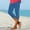 1# Blue, variant on Capris for Women Casual Summer Fashion Lightweight Stretch Skimmer Pants Drawstring Capri Pant Plus Size Activewear Yoga Legging