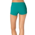 thumbnail image 2 of Anne Cole OCEAN GREEN Twist-Front Swim Shorts, US Medium, 2 of 4