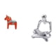thumbnail image 5 of Adorno Coleccionable De Caballo De Dala Sueco. Figura De Caballo De Dala, Escultura Animal Para Sala De Estar, Entrada, Armario, Decoración Del Hogar. Estatua Creativa De Pensador Abstracto,, 5 of 8