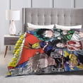 thumbnail image 3 of My Hero Academia Blanket, Anime Throw Blanket For Couch Sofa Bed, Soft Cozy Lightweight Warm Flannel Blanket, Home Decor, Anime Gifts For Boys Girls Kids Teens, 80"X60", 3 of 9
