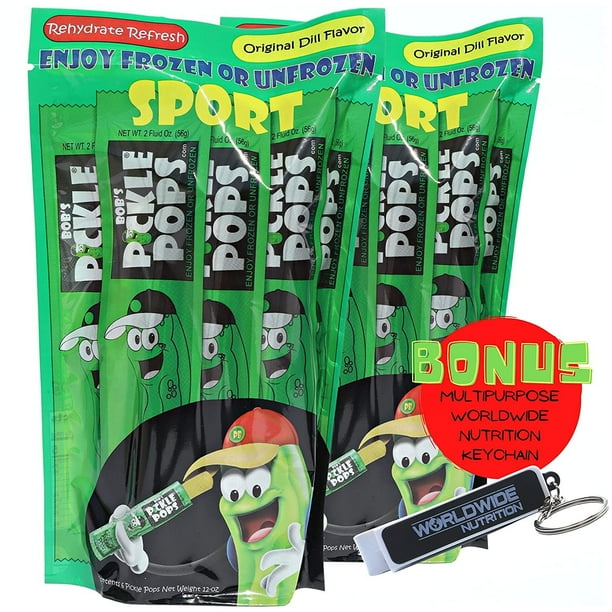 Bob's Original Dill Pickle Juice Pops Sport Electrolyte Freezer Pops