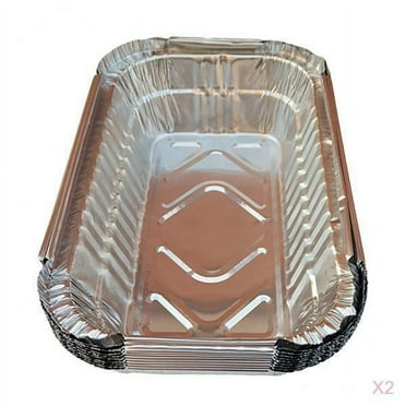 20x Aluminum Grill Drip Pans for BBQ Weber Baking Roasting 700ml