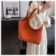 thumbnail image 2 of Xiao Hua Bolso de lona de esponja para mujer, bolso de compras de verano, bolso de hombro, rojo, 2 of 5