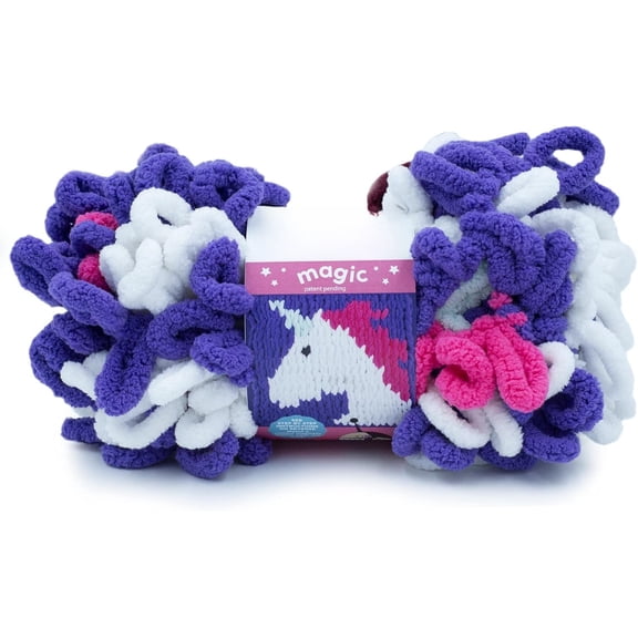Minzimin 1 Skein Plush, Chunky chenille loop yarn: soft and fuzzy yarn feels great and is easy to loop by hand—no hooks or needles.Yarn Off the No Needle Bulky Yarn,