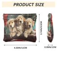 thumbnail image 3 of PU Leather Coin Purse Wallet Compact Water-Resistant Card Cases Money Organizers Cute Dog and Red Truck, 3 of 7