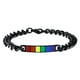 thumbnail image 1 of Durable Rainbow Lovers Pulseras Hombres Mujeres Simple Acero Inoxidable para Graduación Para Yuyangstore Pulsera Pareja, 1 of 7