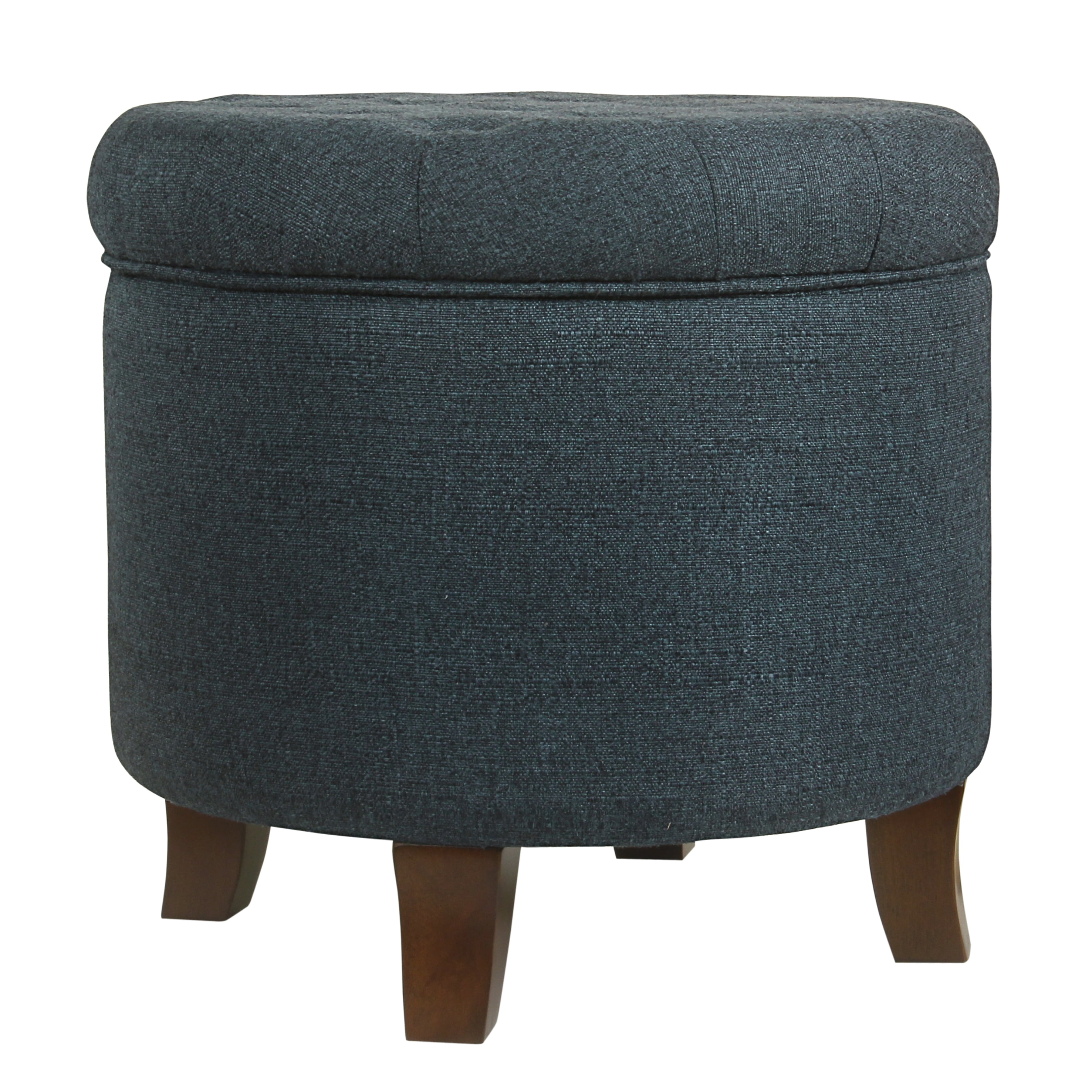 HomePop Tufted Round Ottoman with Storage, Multiple Colors