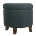 thumbnail image 3 of HomePop Tufted Round Ottoman with Storage, Multiple Colors, 3 of 10