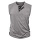 thumbnail image 3 of pstuiky Hombres Tanque, Camiseta sin mangas con cuello redondo, sin mangas, con bolsillos y botones, versátil, de color liso, a la moda para hombre Chaleco para hombre l, 3 of 5