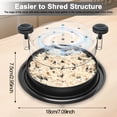 thumbnail image 3 of TYPPKMM Upgraded Chicken Shredder with Transparent Cover, Large Non-Slip Blade for Meat & Vegetables, Easy to Clean, 3 of 5
