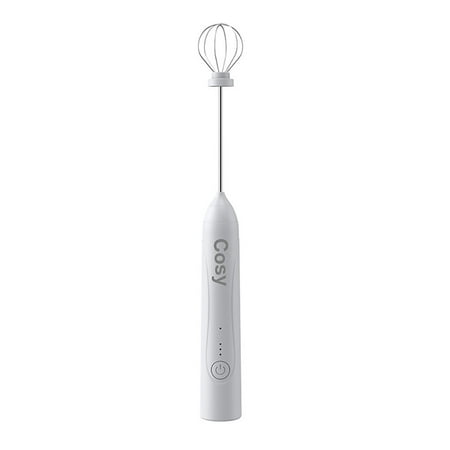 

1 Pc Portable Whisk Stainless Steel Cream Beater Efficient Egg Blender (White)