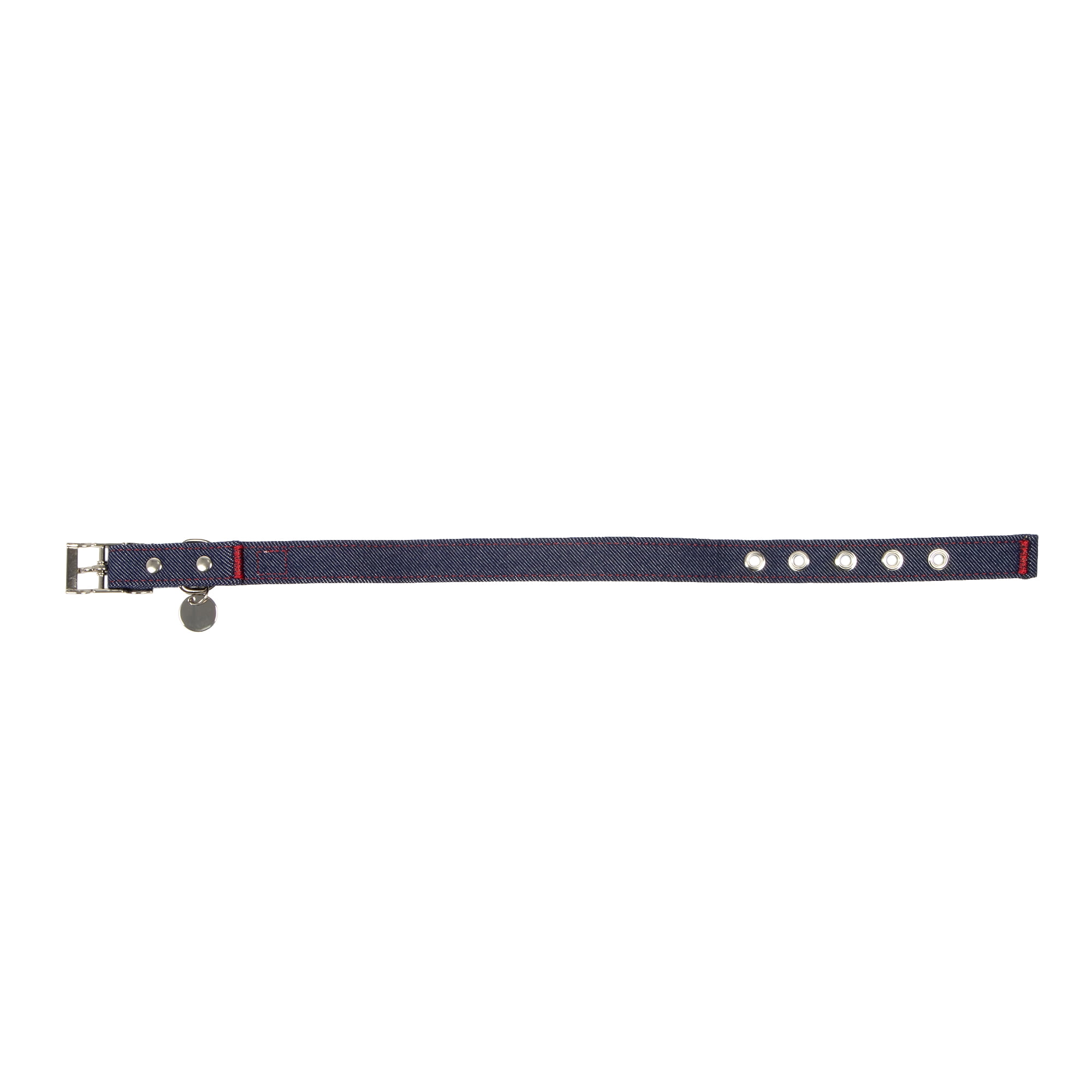 Kacey Lee® Denim Fashion Dog Collar, Blue, Medium