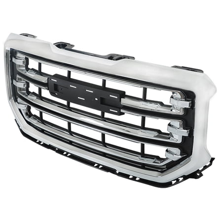 munirater Front Bumper Grille Chrome Trim Grill GM1200743 For 2016-18 2019 GMC Sierra 1500