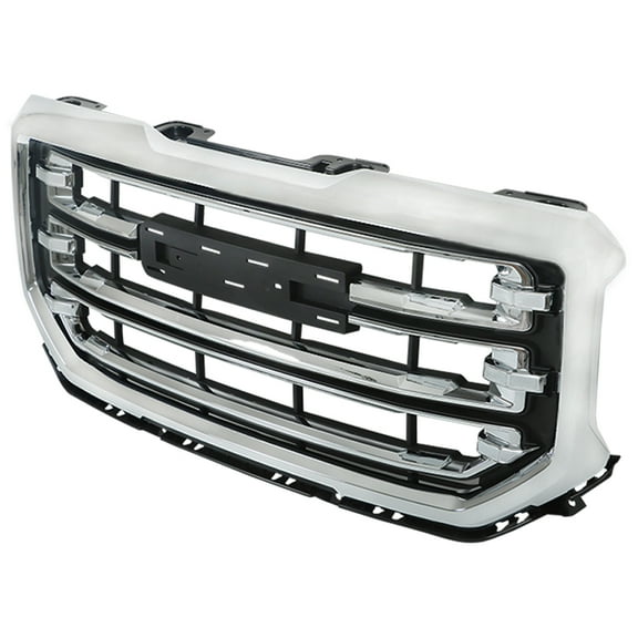 munirater Front Bumper Grille Chrome Trim Grill GM1200743 For 2016-18 2019 GMC Sierra 1500