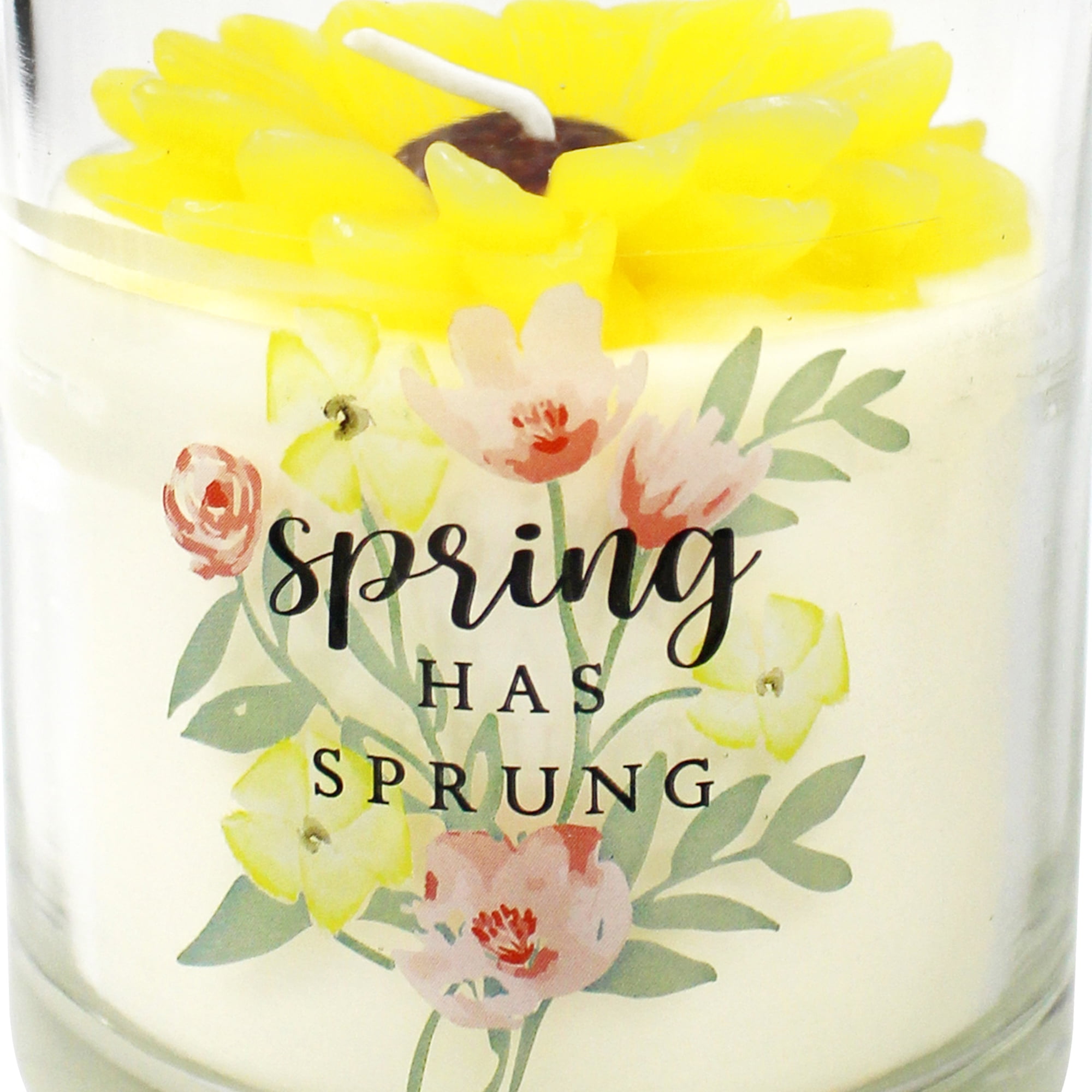 7oz Bougie parfumée au fleur en verre - Fleur D’Ananas