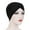 Black, variant on Visland Women Turban Cross Caps Vintage Beanie Headscarf Elastic Headwrap Hat