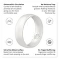 thumbnail image 5 of Pearl White Breathable Silicone Ring For Men and Women 4mm Bandwidth, 5 of 6