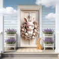 thumbnail image 4 of B Spring Festival Door Curtain Hanging Decor With Bunny And Egg Pattern Polyester Fabric For Holiday Party Background 70.87 Inches High, 4 of 7