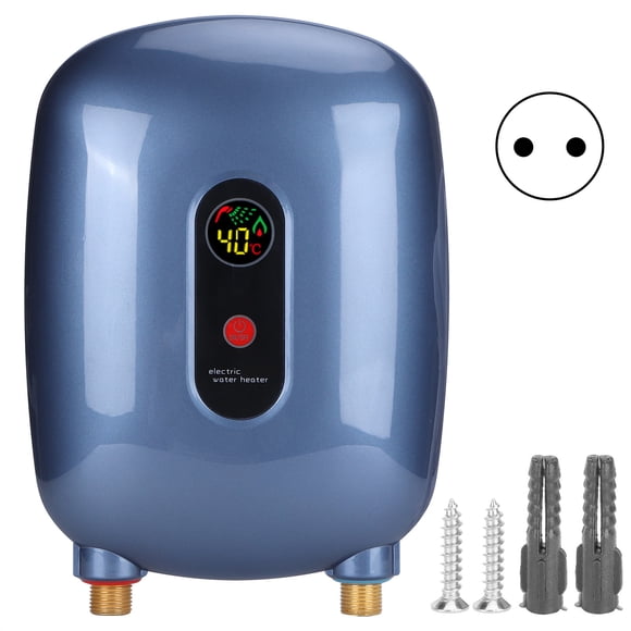 Calentador de agua eléctrico para el hogar, calentador de agua instantáneo de 3 segundos, calentador de ducha para baño, enchufe europeo de 220V y 3500W