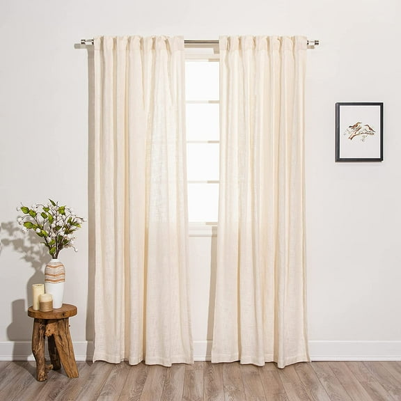 Quality Home Cotton Weave Textured Curtains