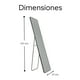 thumbnail image 3 of Espejo de Piso Cuerpo Completo con Soporte y Marco de Metal para Pared Ideal para Dormitorio Recámara Cambiador Mirel DLUM01, 3 of 9
