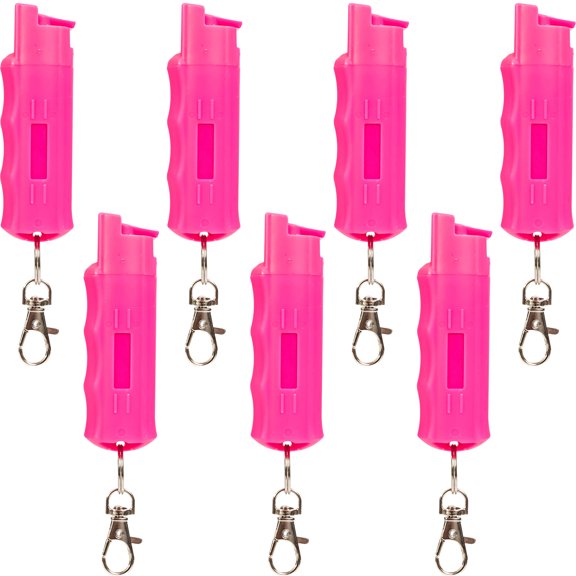 BURN Pepper Spray 1/2oz Pink 7 Pack