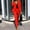 Red, variant on Babysbule Womens Summer Tops Women's Long Sleeve Solid Suit Pants Casual Elegant Business Suit Sets