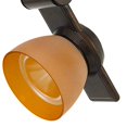 thumbnail image 4 of Benjara BM220794 12W Integrated LED Track Fixture with Polycarbonate Head, Bronze & Orange, 4 of 5