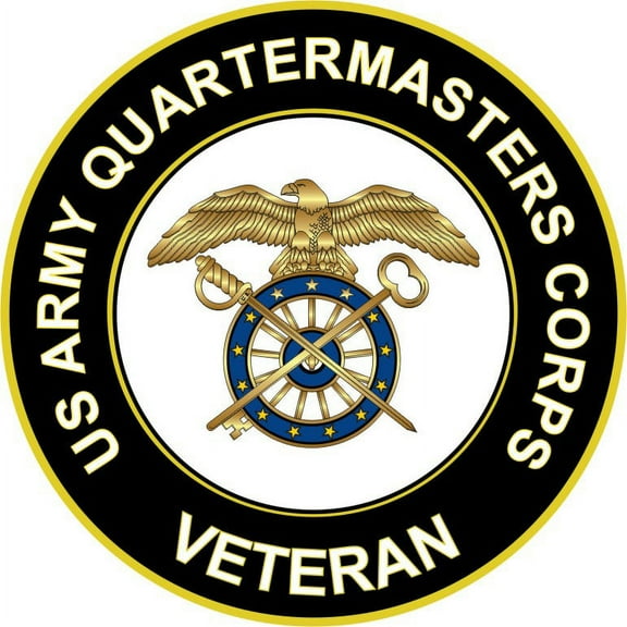 3.8 Inch U.S. Army Veteran Quartermaster Corps Sticker Decal