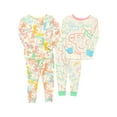 thumbnail image 2 of Peppa Pig Toddler Girls Pink Green Long Sleeve 2 Sets 2pc Pajama Sets 2T, 2 of 2