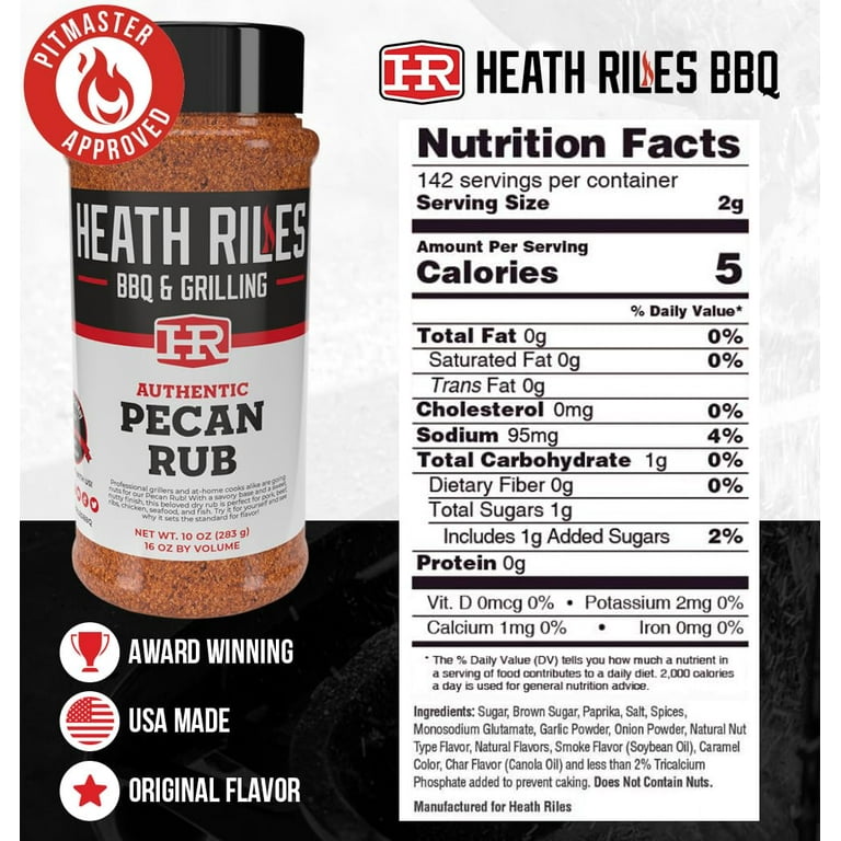 Heath Riles Pecan Rub Ingredients Heath Riles BBQ Rub Pecan