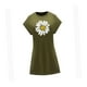 thumbnail image 4 of Vestido de Verano para Mujer, Vestido de Cuello Redondo para Vacaciones, Aniversario, Paseo, Regalo para Mujer S, 4 of 7