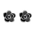 thumbnail image 1 of Pendientes de Acero jinwen diseño de loto color plateado 2 piezas, 1 of 8