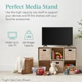 thumbnail image 5 of 6-Cube Storage Organizer, 11in Shelf Opening, Bookcase, Display Shelf, Customizable w/ 3 Removable Back Panels – Whitewash, 5 of 8