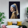 thumbnail image 6 of Johannes Vermeer Print Painting The Girl with A Pearl Earring Home Decor Poster Wall Art Hanging Picture Print Bedroom Decorative Painting Posters Room Aesthetic 12x18inch(30x45cm), 6 of 6