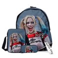 thumbnail image 1 of Set de mochilas escolares Harleys Quinns para niños, anime 3D, 1 of 1