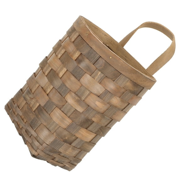 KAKOWELY Woven Wall Hanging Basket Coffee 1Pcs 7.5X6.7In