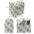 thumbnail image 4 of Cactus Stand Mixer Cover, Thorny Vintage Hawaiian Nature Flourishing Succulents and Cactus Bouquets Picture, Kitchen Appliance Organizer Bag Cover with Pockets, 5 Quarts, Multicolor, by Ambesonne, 4 of 4