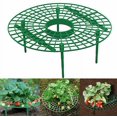 thumbnail image 1 of 20 piezas de herramientas de plástico para plantas, soporte para fresas, soporte circular para cultivo, marco para mejorar la cosecha, ligero, extraíble, fácil de instalar, verde, 1 of 5