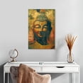 thumbnail image 2 of Elephant Stock Distressed Buddha Head Wall Art - Vertical Canvas Wall Art - Living Room Wall Decor - People Canvas - Brown And Gray Decor - 16" x 24", 2 of 8