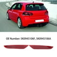 thumbnail image 4 of 5K0945106F, Réflecteur de Pare-Chocs Arrière Anti-Choc Rouge Facile à Installer pour MK6 Hatchback, 4 of 7