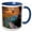 Blue/White, variant on 3drose, Colorful Reflections in Canyon Stream, Hunter Canyon, Near Moab, Utah, 11oz Two-tone Green Mug