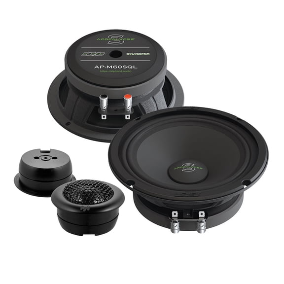 Pair of Deaf Bonce 6.5 Midrange Speakers 600W 4 Ohm w/ 1" Black Tweeters 100W New